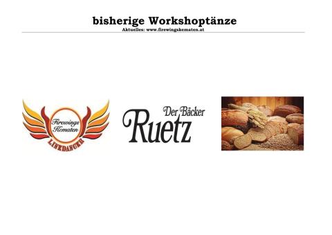 bisherige Workshoptänze Westernfrühstück Bäcker Ruetz